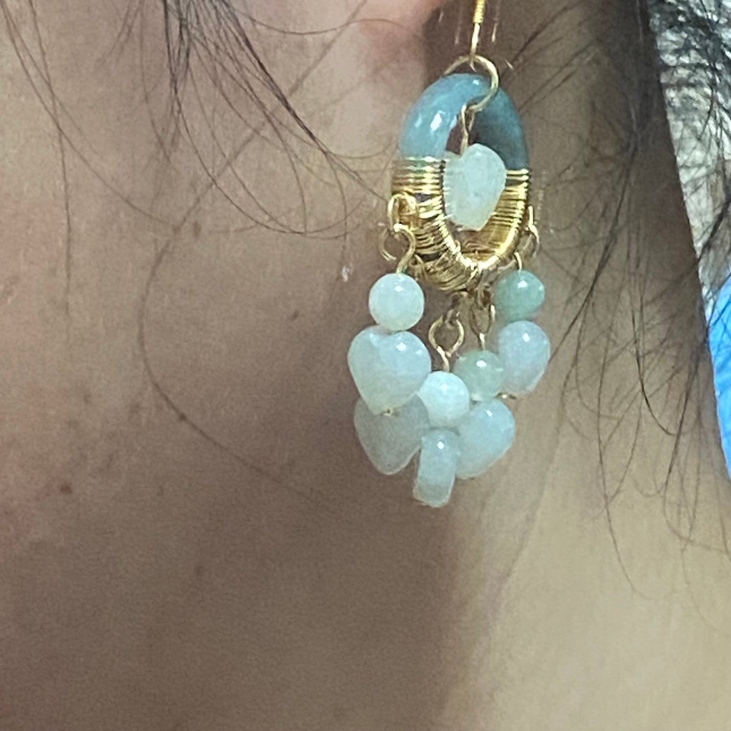 HANLE original design A grade jadeite earrings