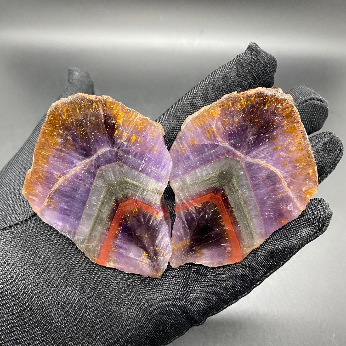 HANLE natural auralite 23 raw stone ornaments