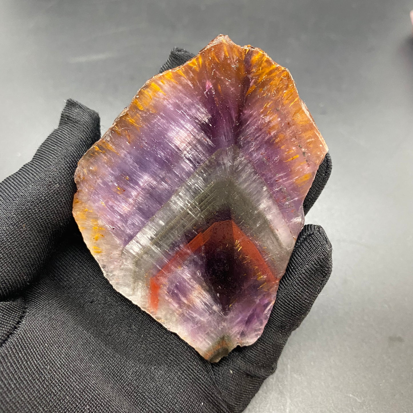 HANLE natural auralite 23 raw stone ornaments