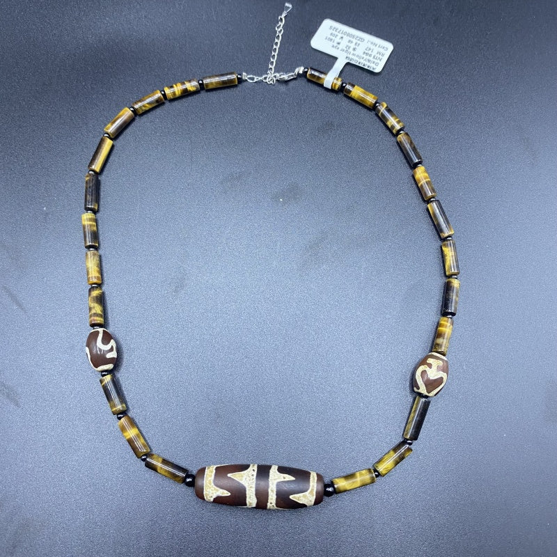 HANLE original design necklace Dzi & tiger eye