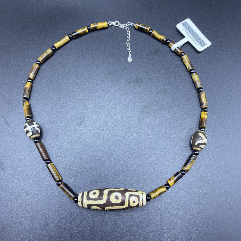HANLE original design necklace Dzi & tiger eye