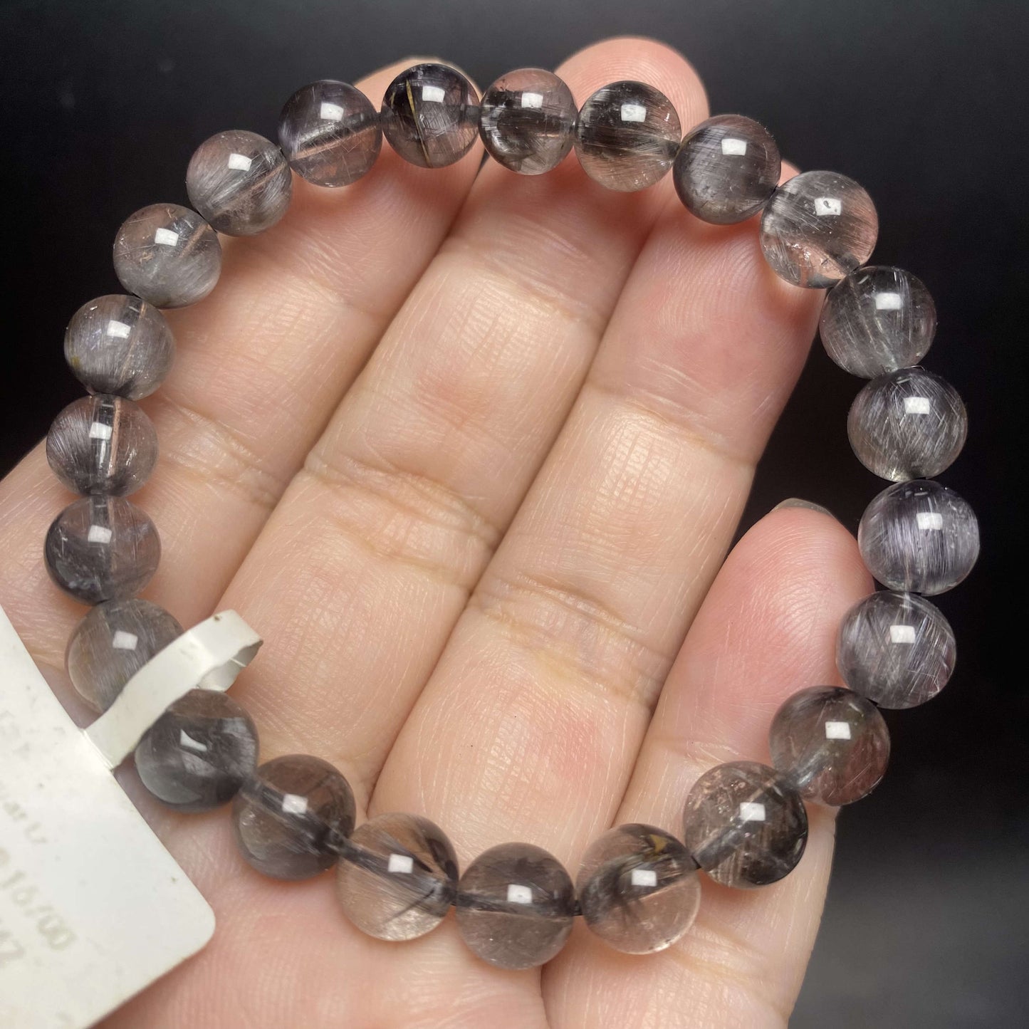 HANLE natural high quality brookite in quartz bracelet with certificate and box one of the synergy 12 stone