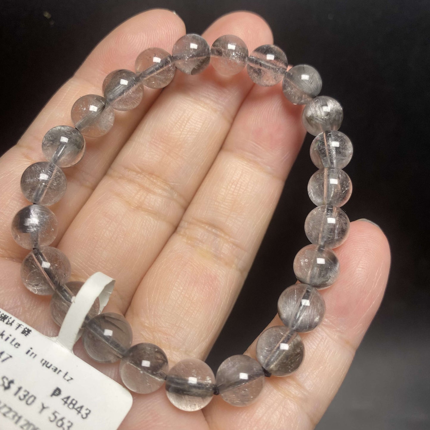 HANLE natural high quality brookite in quartz bracelet with certificate and box one of the synergy 12 stone