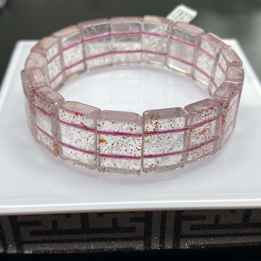 HANLE natural strawberry super serven  soft bangle with certificate and box (Patterns or colors will be shipped randomly）