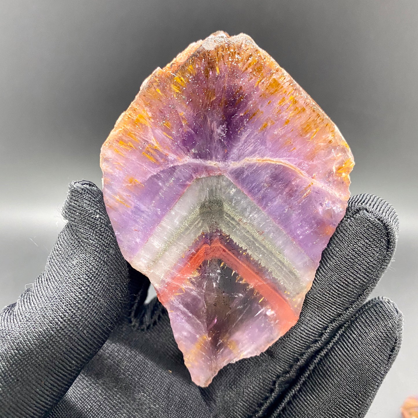 HANLE natural auralite 23 raw stone ornaments