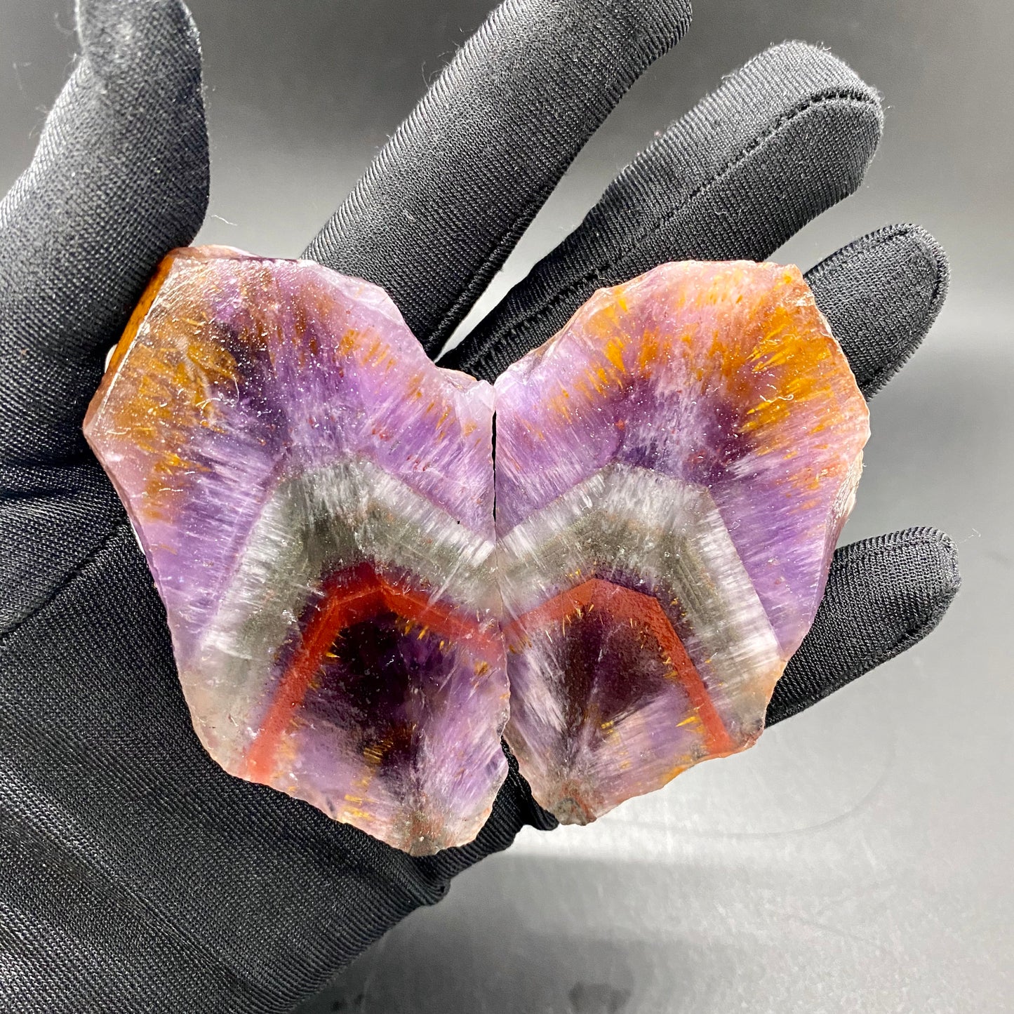 HANLE natural auralite 23 raw stone ornaments