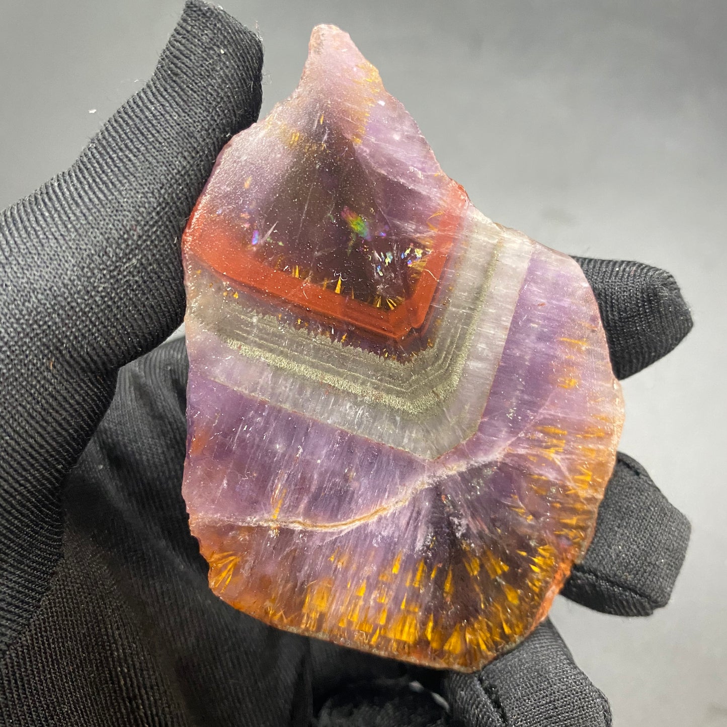 HANLE natural auralite 23 raw stone ornaments