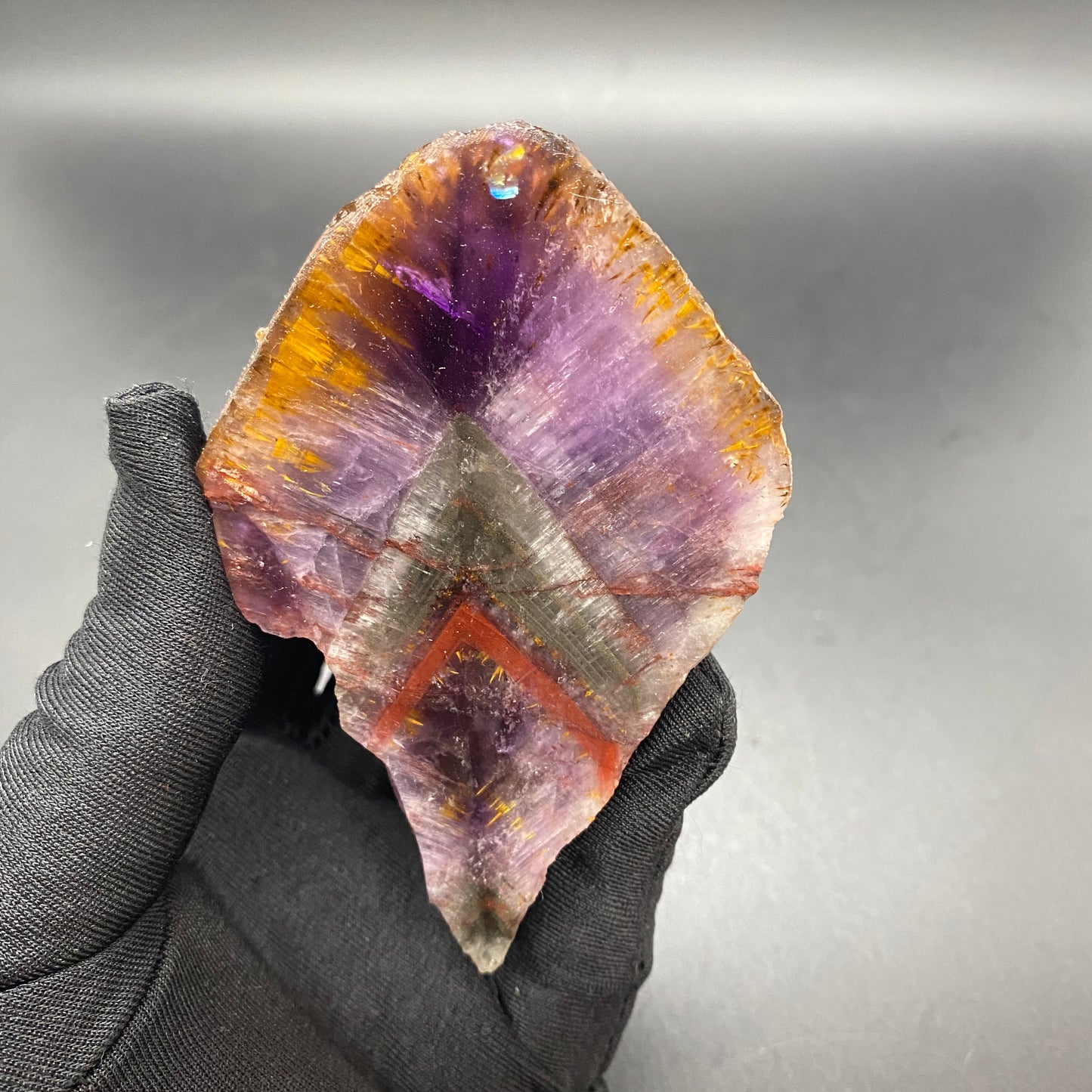 HANLE natural auralite 23 raw stone ornaments