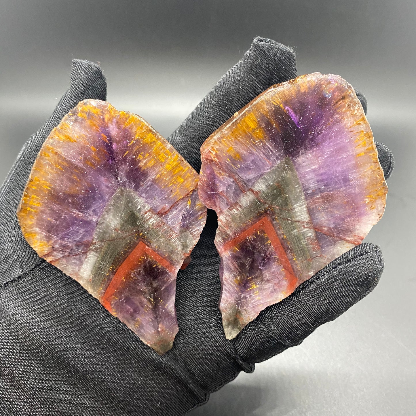 HANLE natural auralite 23 raw stone ornaments