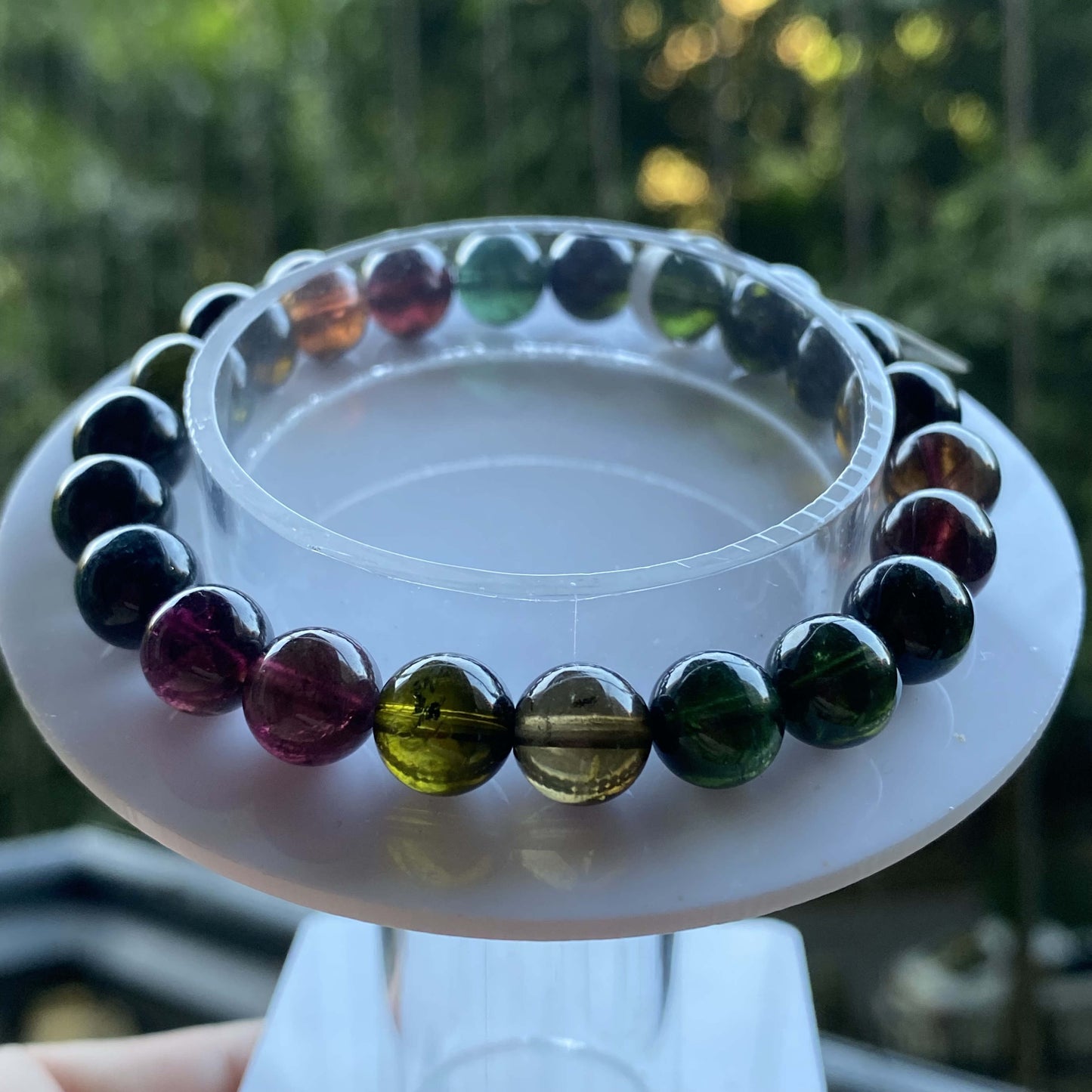 HANLE natural high quality tourmaline bracelet with certificate and box